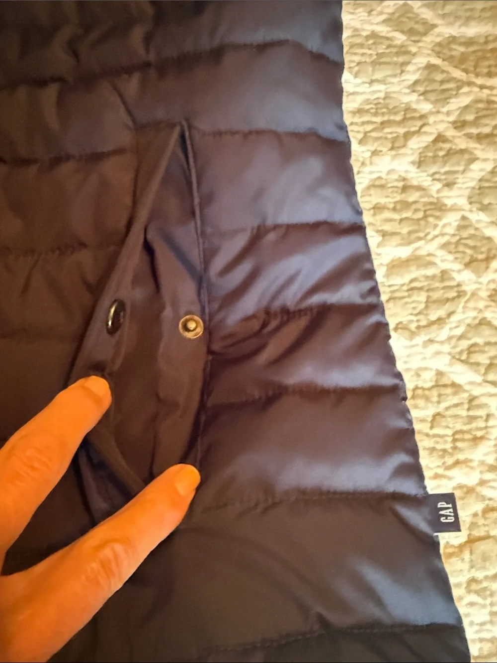 GAP Men's Navy Quilted Puffer Vest